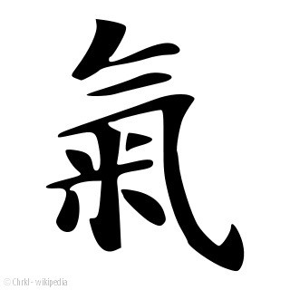Das chinesische Schriftzeichen Qi